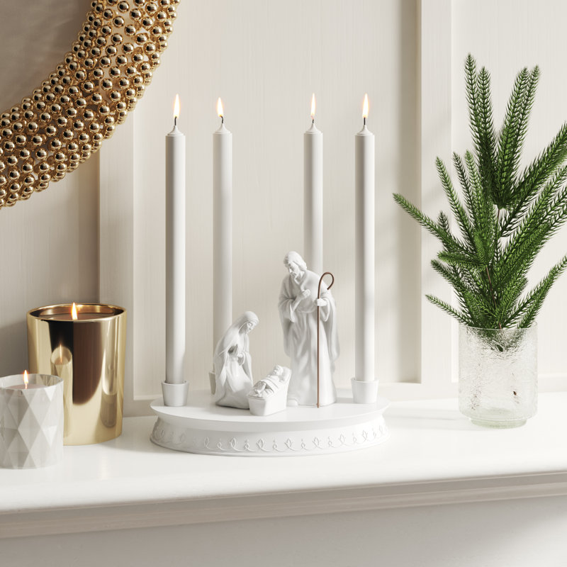 Three Posts™ Camelford Porcelain Advent Wreath Figurine & Reviews Wayfair